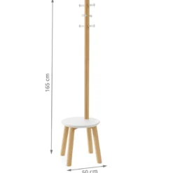 Porte-manteaux tabouret