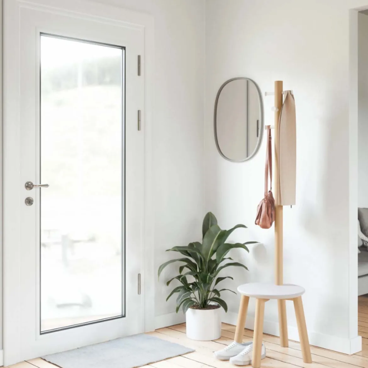 Porte-manteaux tabouret