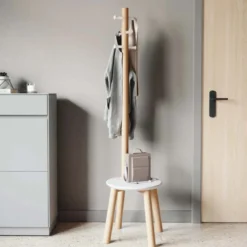 Porte-manteaux tabouret