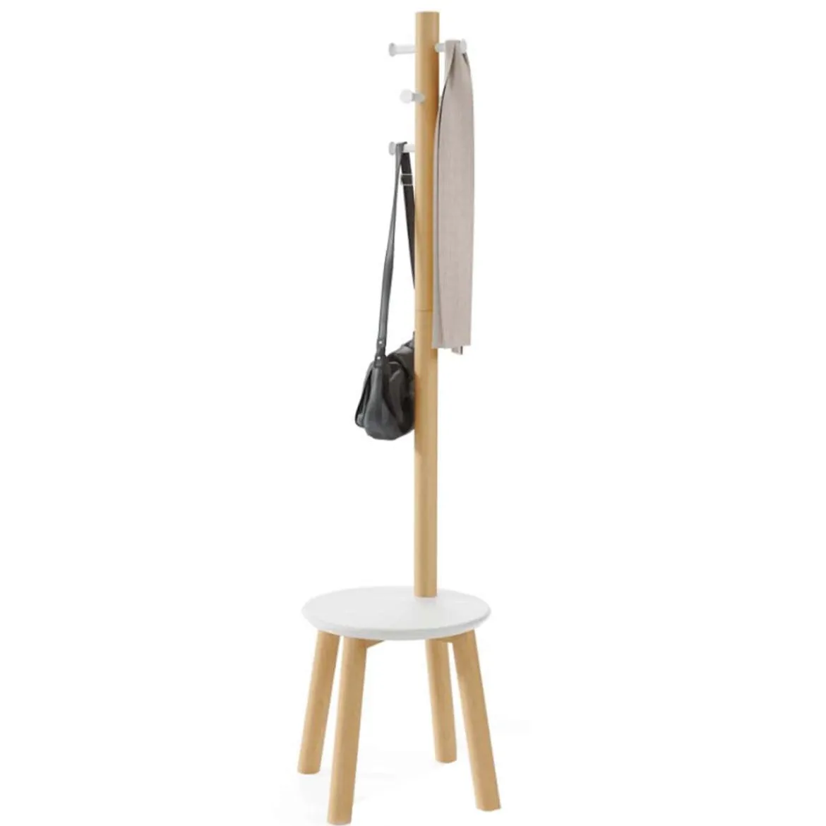 Porte-manteaux tabouret