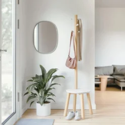 Porte-manteaux tabouret