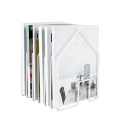 Porte-revues en forme de maison