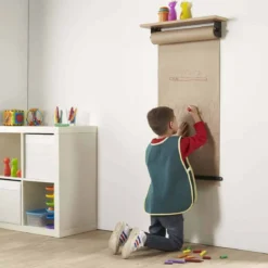Porte-rouleau de papier kraft mural