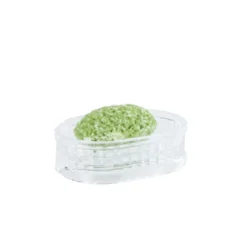 Porte-savon cannelé en plastique transparent