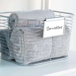 3 porte-étiquettes amovibles pour panier ou boîte