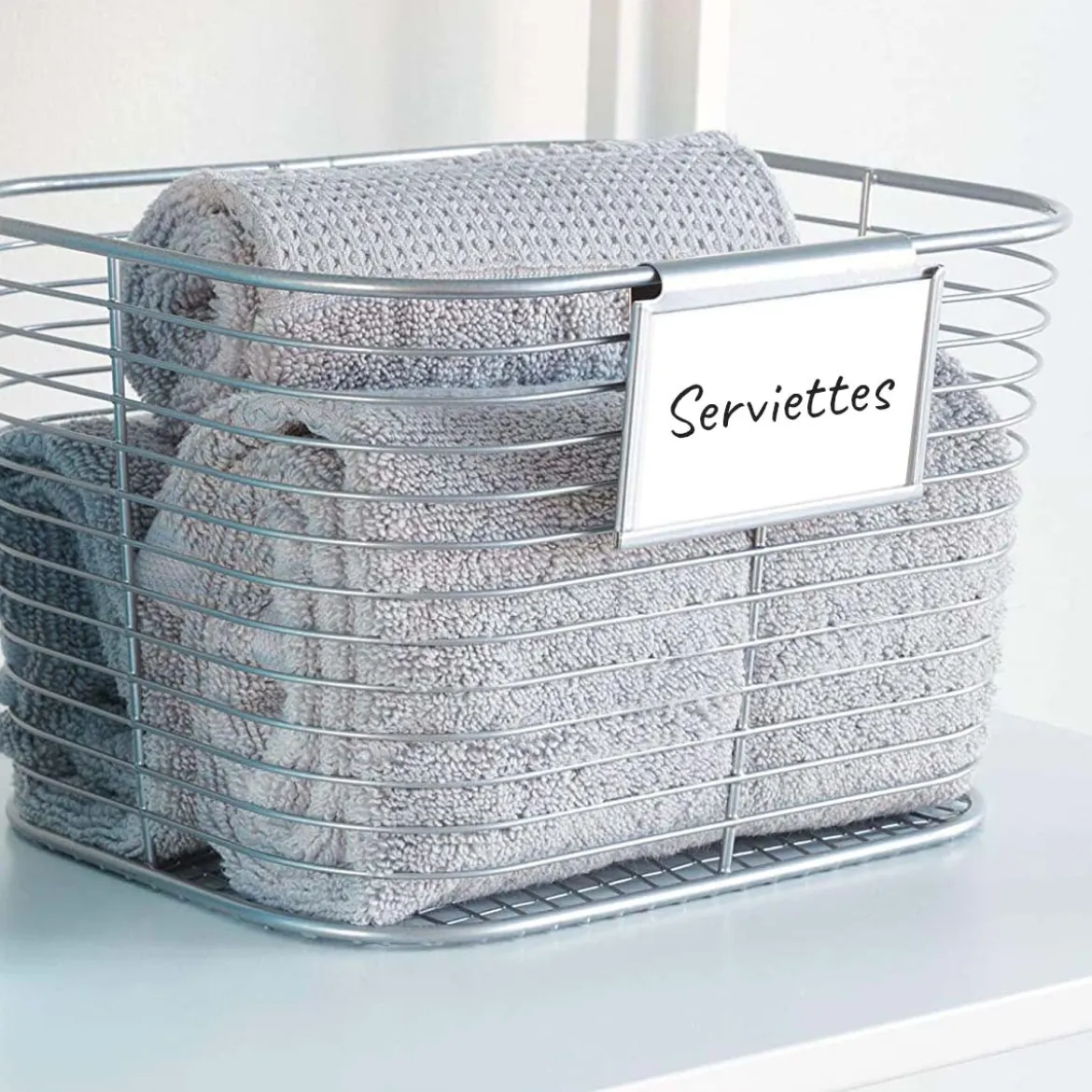 3 porte-étiquettes amovibles pour panier ou boîte