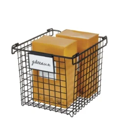 3 Porte-étiquettes clipsables noirs pour panier ou boîte