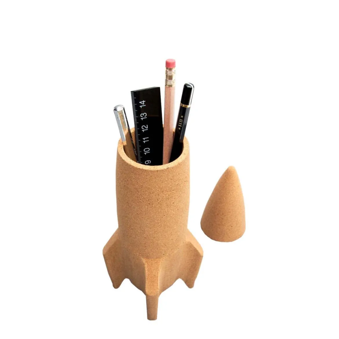 Pot à crayons fusée