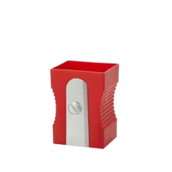 Pot à crayons taille-crayon rouge