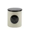 Pot en céramique crème avec pastille et couvercle noirs
