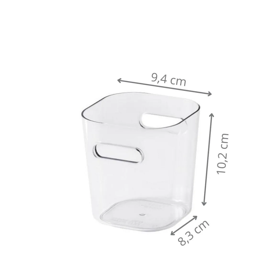 Pot à maquillage transparent
