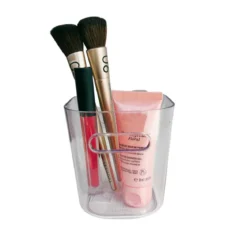 Pot à maquillage transparent
