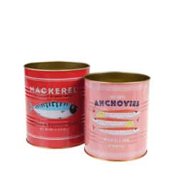 2 pots façon boîte de conserve