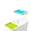 Poubelle de bureau à 2 compartiments