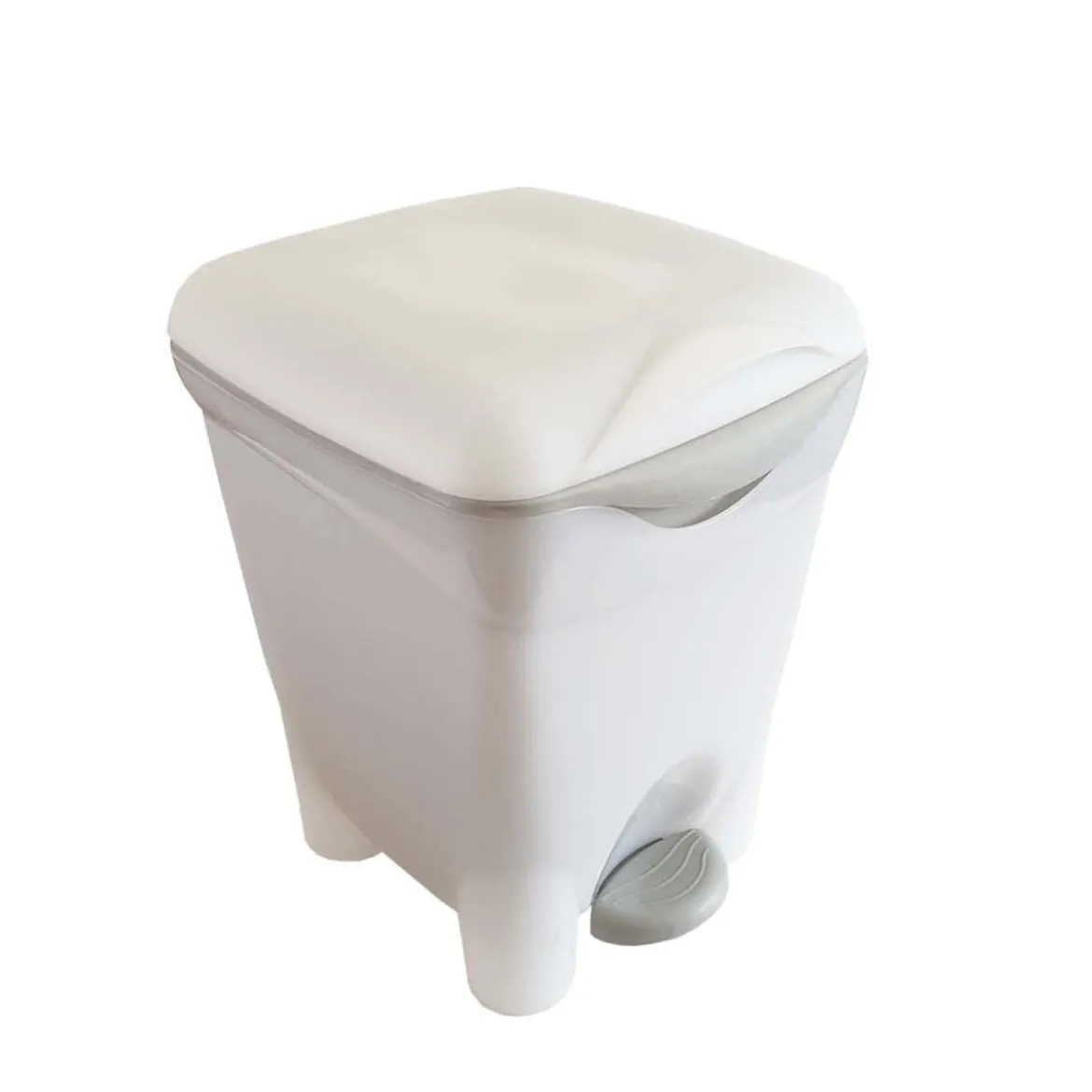 Poubelle de salle de bain 8 litres avec seau intérieur et pédale