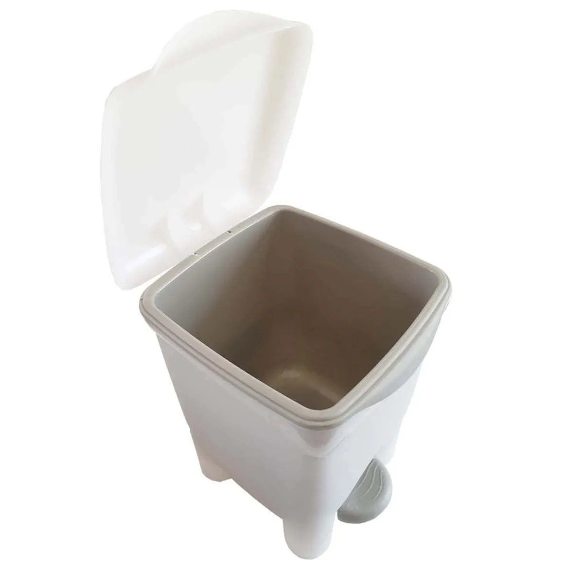 Poubelle de salle de bain 8 litres avec seau intérieur et pédale