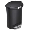 Poubelle noire demi-lune 50 litres - Simple Human