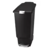 Poubelle noire étroite de 40 L à 2 roues pour extérieur ou intérieur - Simple Human