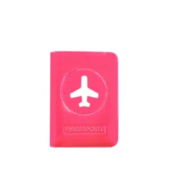 Protège passeport fuchsia brillant