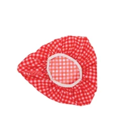 Protège selle de vélo vichy rouge