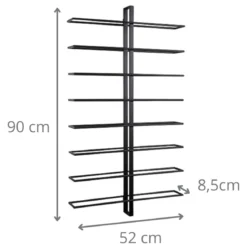 Rack mural pour 16 bouteilles de vin