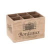 Range bouteilles en bois façon caisse de vin