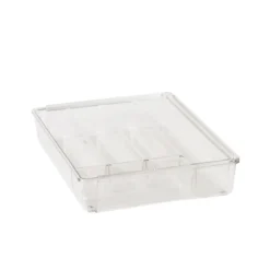 Range couverts extensible en acrylique à 6 compartiments