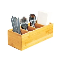 Range couverts vertical en bambou
