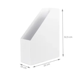 Range-dossiers en carton blanc