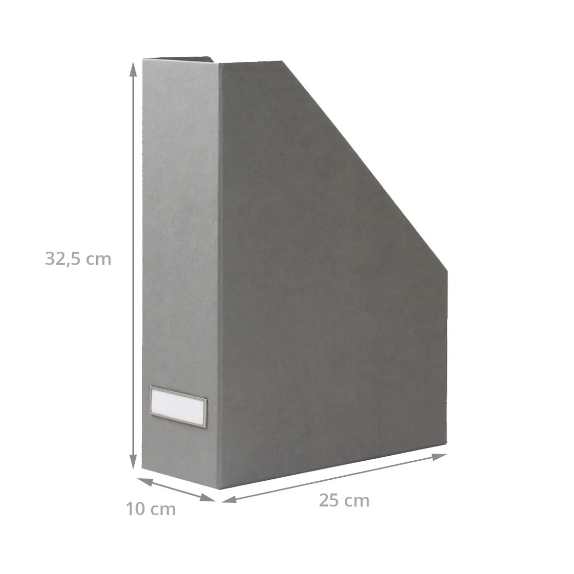 Range-dossiers en carton gris flanelle