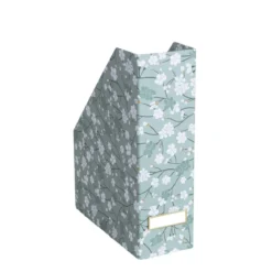 Range dossiers fleurs papier japonais avec étiquette