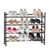 Rangement chaussures à 4 niveaux extensible et superposable