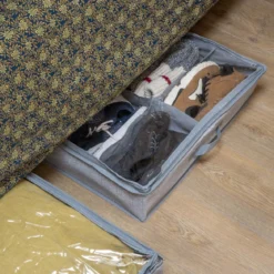 Rangement pour 12 paires de chaussures sous le lit