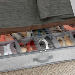 Rangement pour 12 paires de chaussures sous le lit