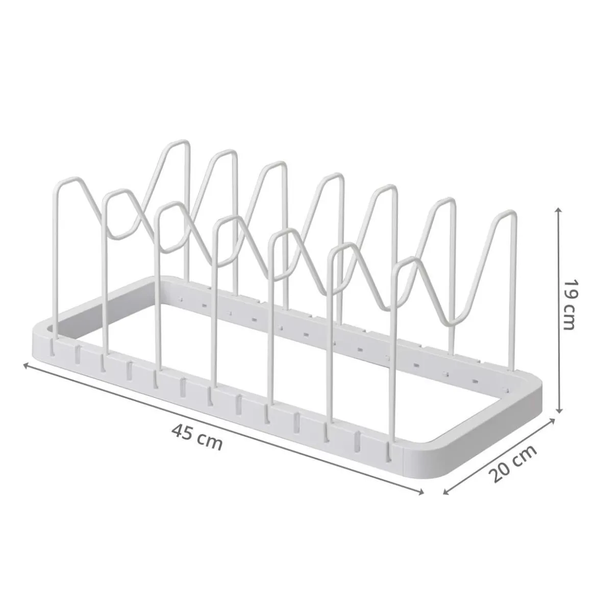 Rangement pour poêles et couvercles de cuisine