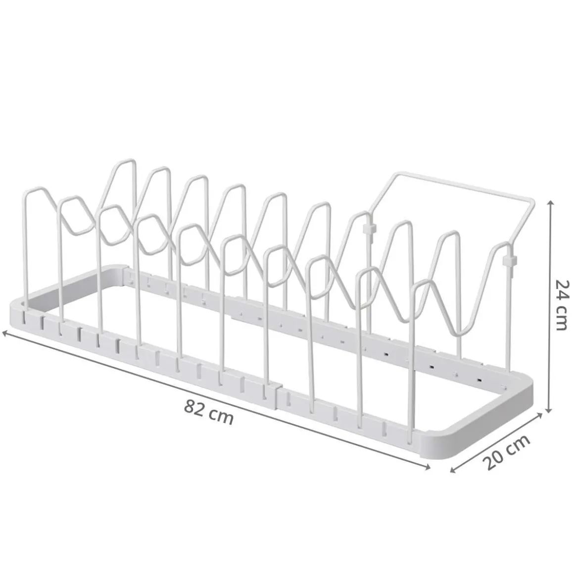 Rangement pour poêles et couvercles de cuisine