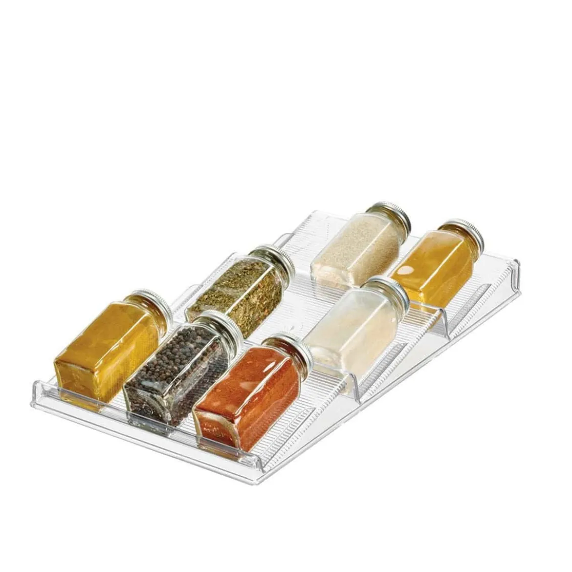 Range-épices pour tiroir, en plastique transparent