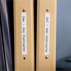 Ruban adhésif laminé blanc pour étiqueteuse Brother