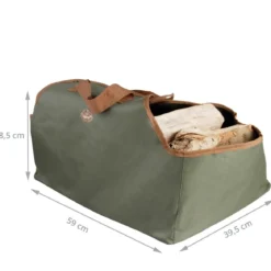 Sac à bûches kaki