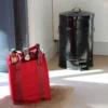 Sac à bouteilles en tissu noir avec 9 compartiments