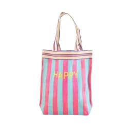 Sac de courses Happy en plastique recyclé