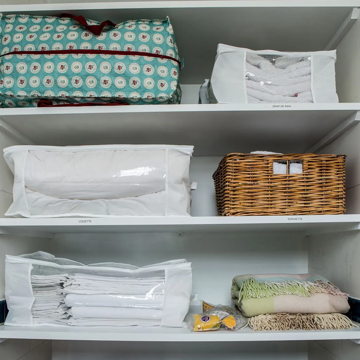 Sac de rangement en plastique recyclé