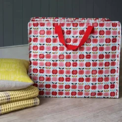 Sac de rangement vintage pommes rouges