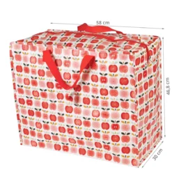 Sac de rangement vintage pommes rouges