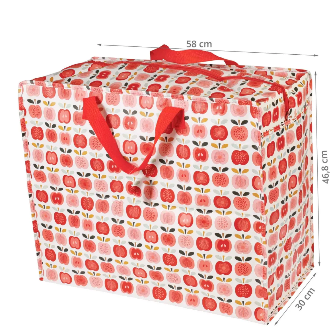 Sac de rangement vintage pommes rouges