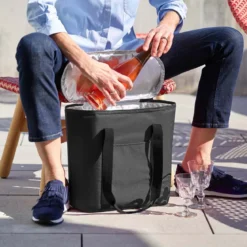 Sac glacière isotherme noir