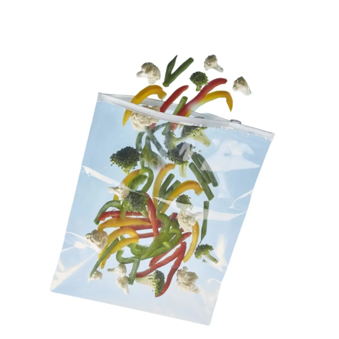 10 sachets d'emballage en plastique avec curseur 21 x 15 cm