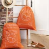 Sac à linge sale orange fluo