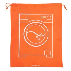 Sac à linge sale orange fluo