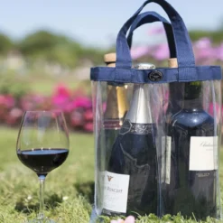 Sac pour 4 bouteilles transparent